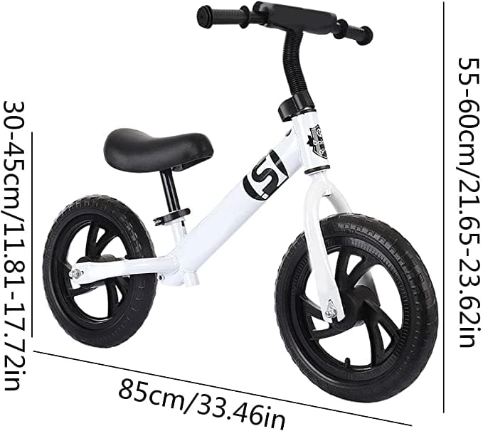 Bicicleta de equilíbrio Lamptti Branca. Imagem: Amazon