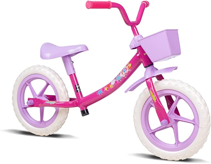 Bicicleta de equilíbrio Verden Push Pink. Imagem: Amazon