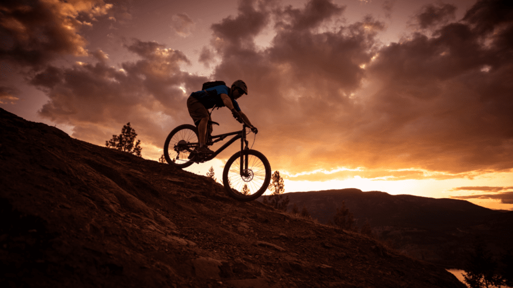 Ciclista praticando Mountain Bike. Foto: Getty Images.