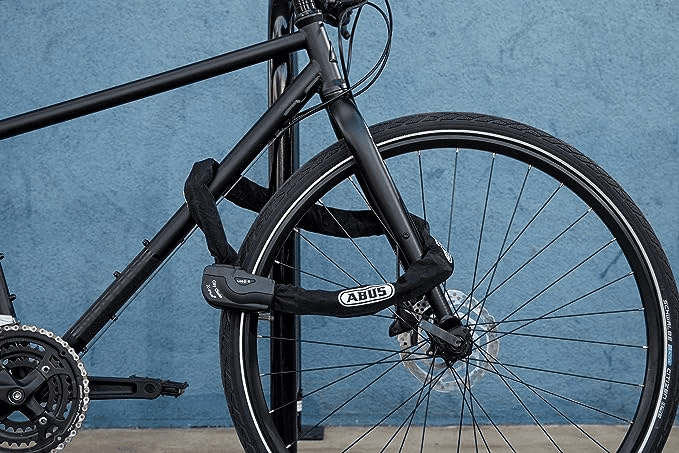 Bicicleta com cadeado de corrente - Fonte - Amazon.