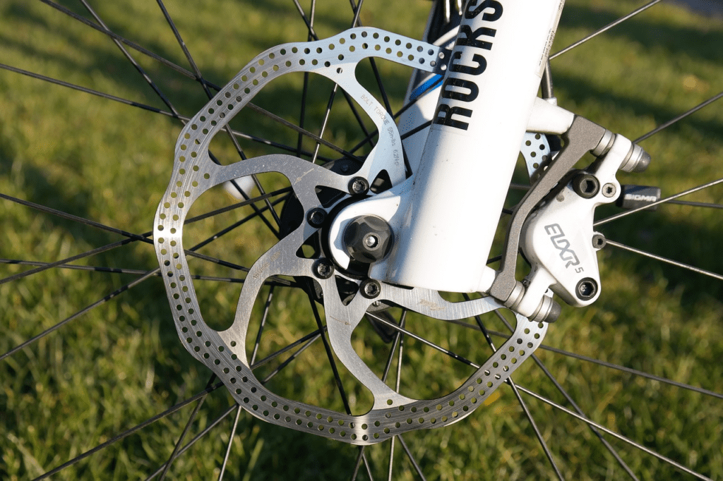 Freio a disco de bicicleta - Fonte: Pixabay.